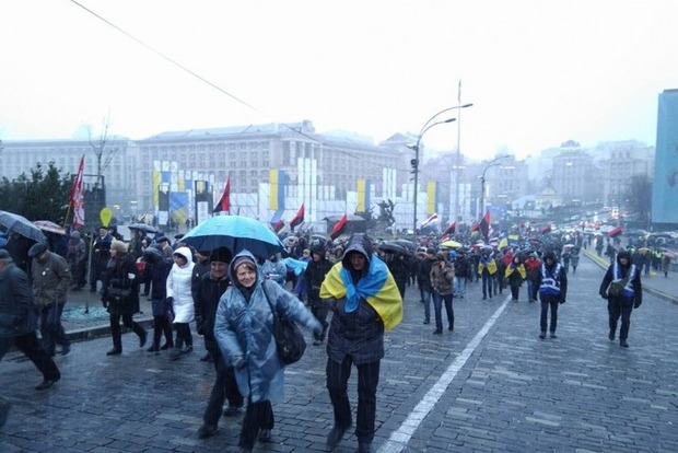 Марш за импичмент пришел к Саакашвили под изолятор СБУ