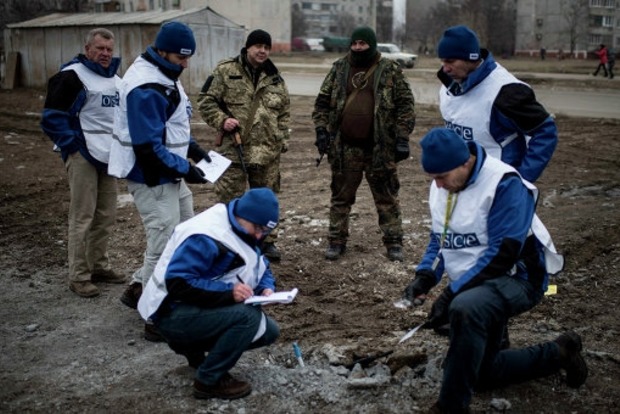 ОБСЕ опровергла обстрел наблюдателей около Станицы Луганской