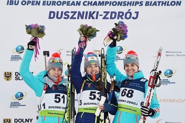 Украинка Юлия Джима выиграла золото на чемпионате Европы по биатлону‍
