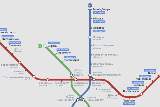 Виталий Кличко объявил про открытие в столичной подземке 4G интернета