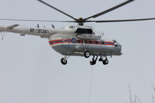 В России разбился спасательный вертолет Ми-8