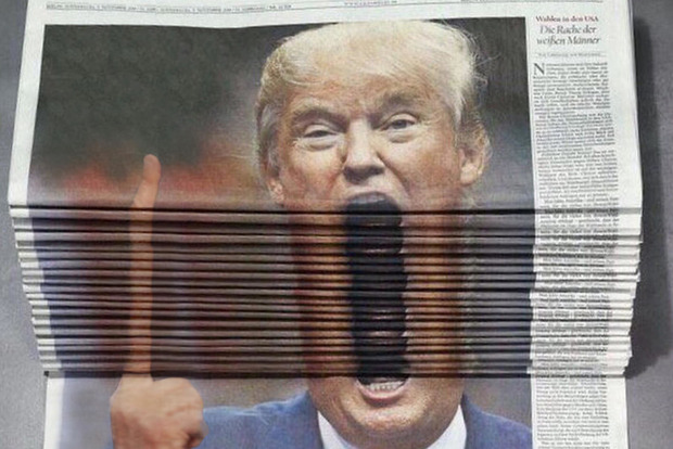 Эпический фотошоп. Как стопка газет запустила злой флешмоб о Трампе