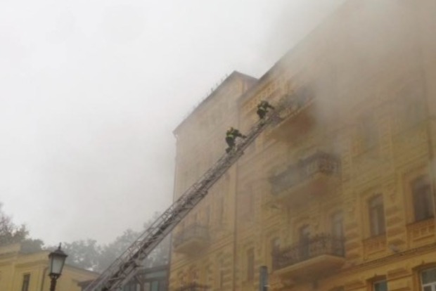 В Киеве горело 200-летние здание