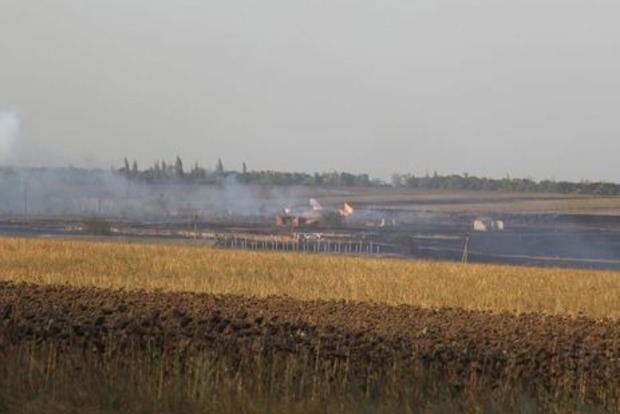ДСНС: пожежу на складах боєприпасів у Донецькій області ліквідовано