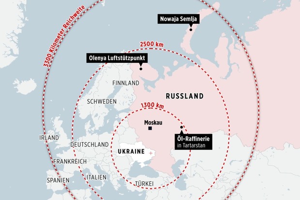 Украина вскоре применит дальнобойные дроны, которые могут атаковать Урал и Заполярье — источник BILD