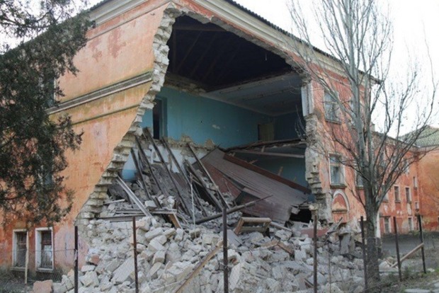 В оккупированной Керчи рухнуло здание Морского госуниверситета
