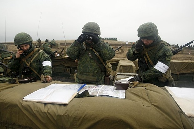 ﻿Розвідка Міноборони: В «ЛНР» бойовики провели навчання під командуванням офіцера ЗС РФ