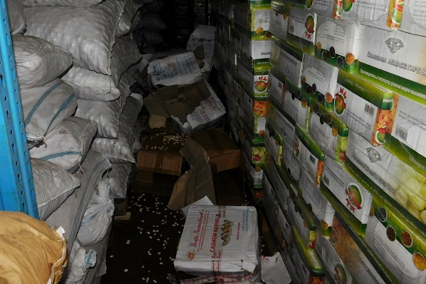 Со склада в Киеве украли 2 тонны кешью
