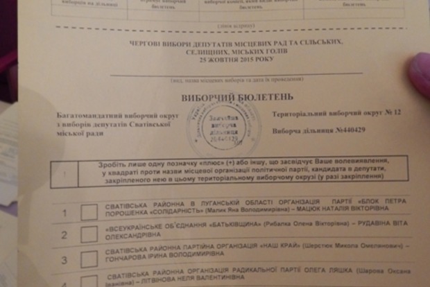 КИУ заявляет о фактическом срыве голосования в Сватово