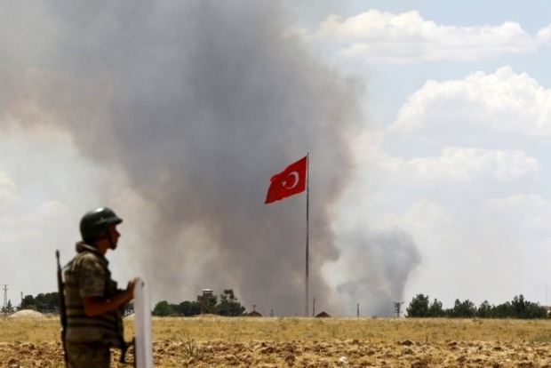 Во время боевого вылета разбился турецкий военный вертолет