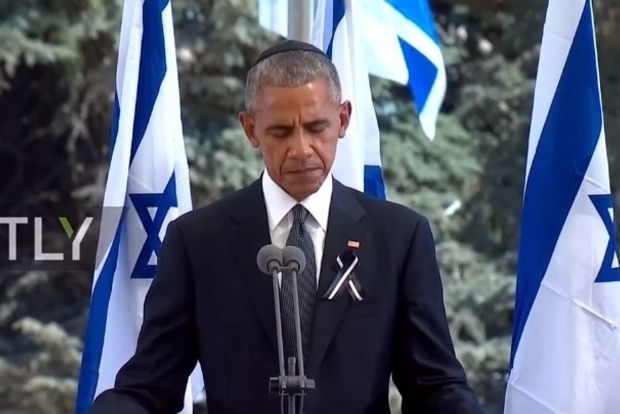 Обама в кіпі виступив на церемонії прощання з Пересом