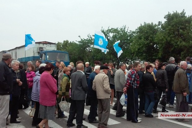 У Миколаївській області пікетники заблокували міжнародну трасу
