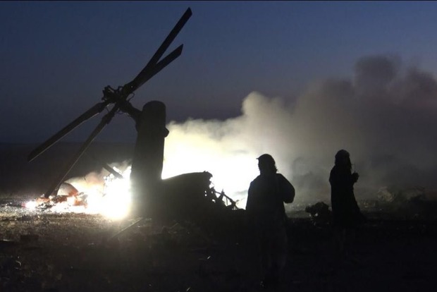 З'явилося відео обстрілу російського вертольота у Сирії