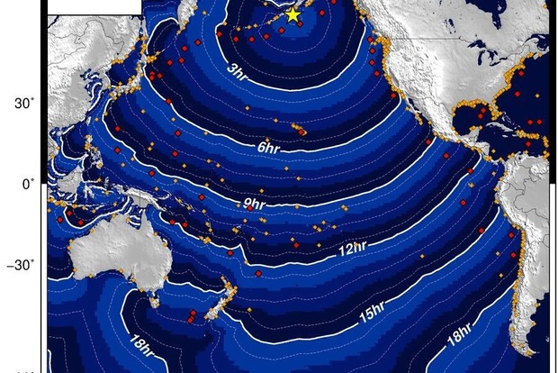 Мощное землетрясение произошло у берегов Аляски