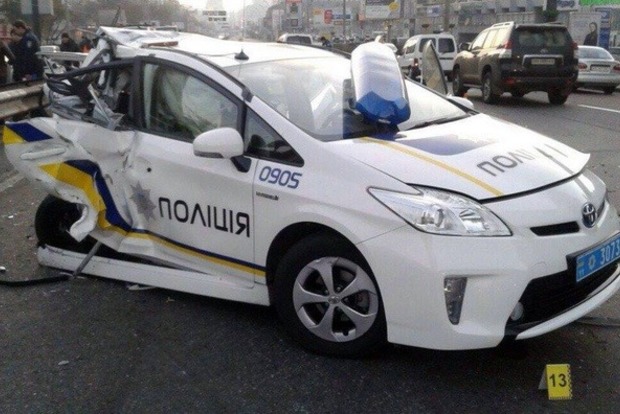 За рік у Києві поліція розбила понад 100 патрульних автомобілів