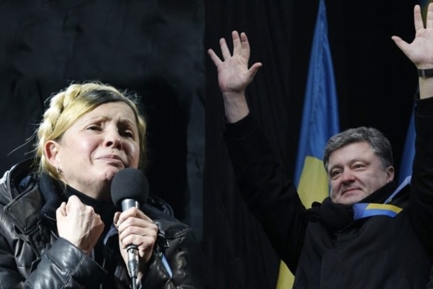 Опрос показал, что Порошенко и Тимошенко поддерживает почти равное количество избирателей