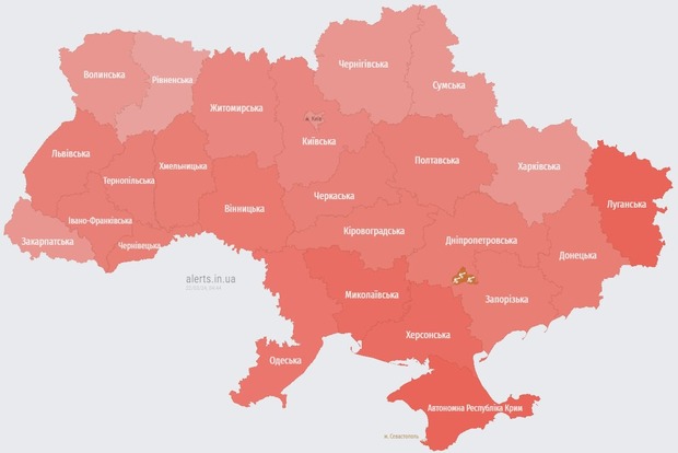 В Україні другу ніч поспіль оголошують повітряну тривогу на всій території країни (оновлюється)