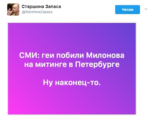 Виталий Милонов, соцсети, драка, ЛГБТ-активист, митинг