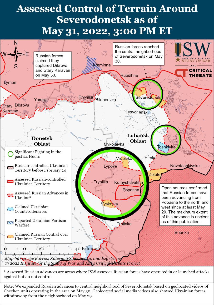 На россии бросили все силы на Донбасс обнажив другие участки фронта - ISW