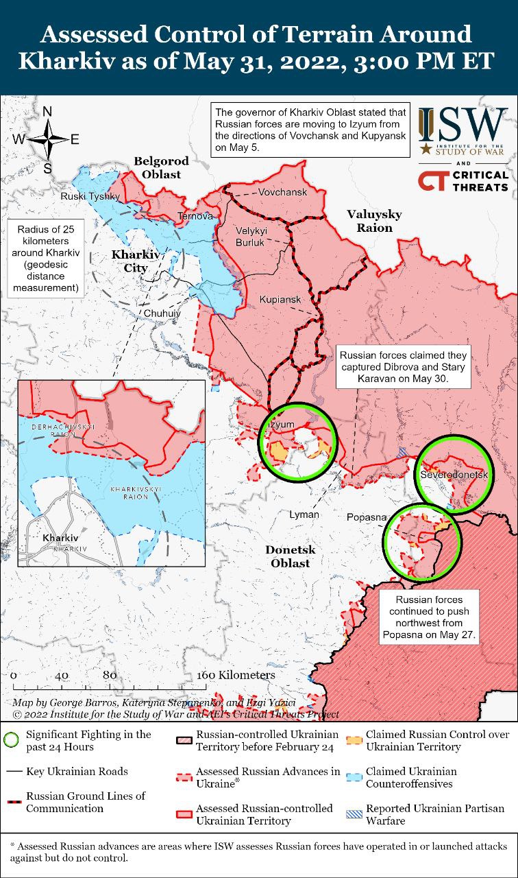 На россии бросили все силы на Донбасс обнажив другие участки фронта - ISW