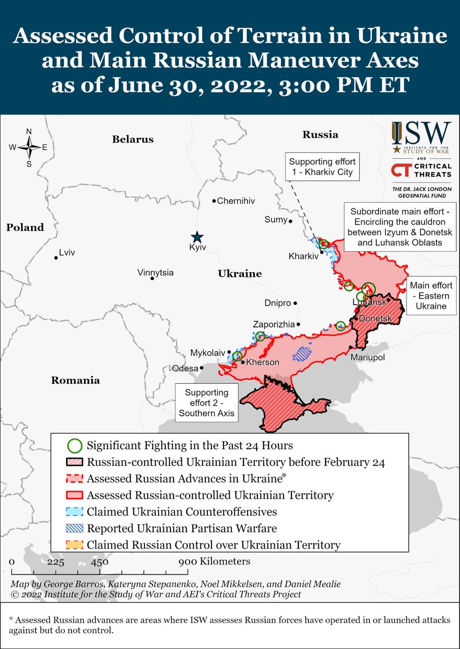 Війська Росії досягли успіхів у районі Лисичанська, – ISW