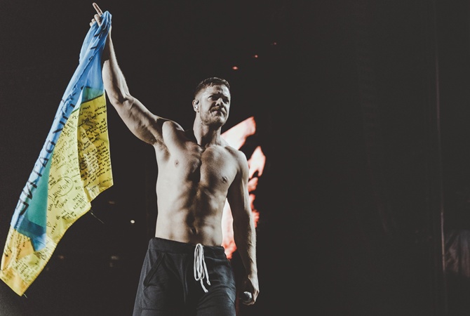 Imagine Dragons, Киев, концерт, хиты, флаг Украины