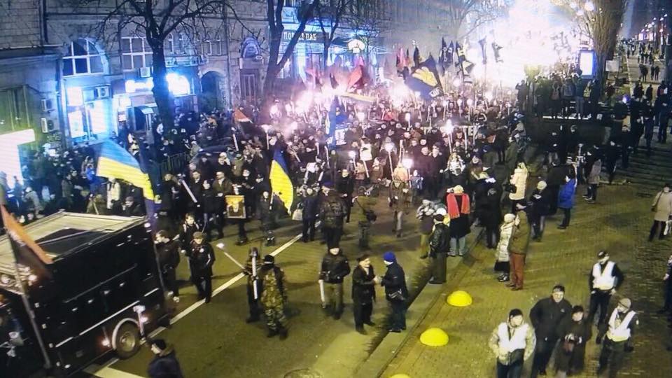 день рождения, степан бандера, факельное шествие, полиция, Сергей Яровой, мероприятия, марш, митинг, правоохранители, конфликт