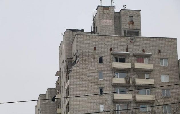 последствия обстрела террористами Авдеевки (фото МЧС Украины)