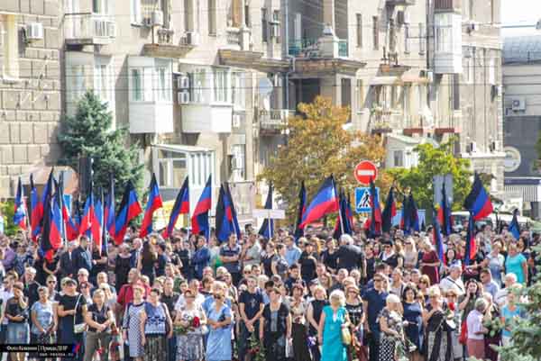 Захарченко, похороны, прощание, шествие