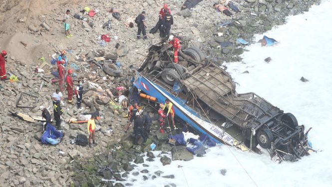ДТП, Автобус, авария, пропасть, ДТП в Перу