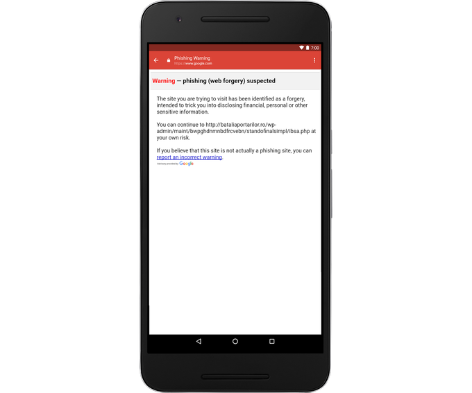 Google додає захист від фішингу в Gmail на Android