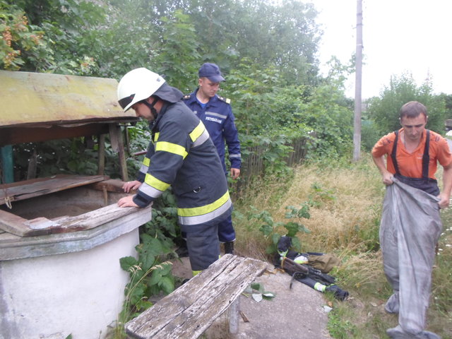 Мироновка, упала в колодец, спасатели, инцидент в Мироновке, Македоны