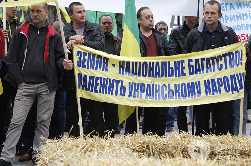 протест аграриев под Верховной Радой. Киев