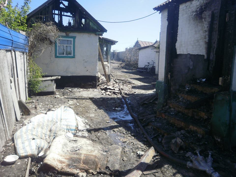 Луганская область, ружье, село, соседи, поджег