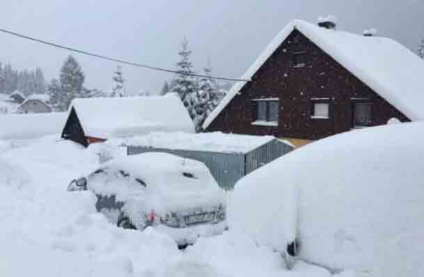 Словакия, снегопады
