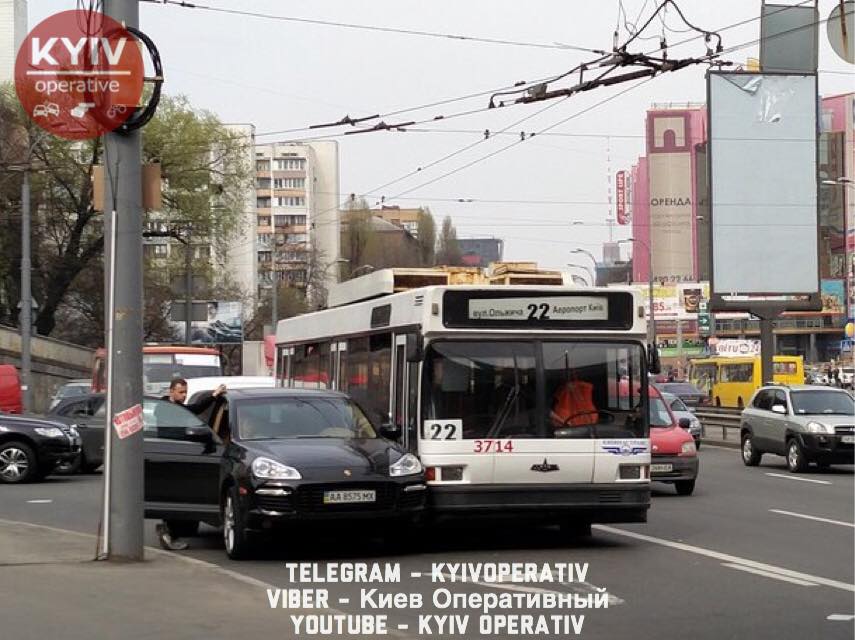 ДТП, Киев, троллейбус, Индустриальный мост