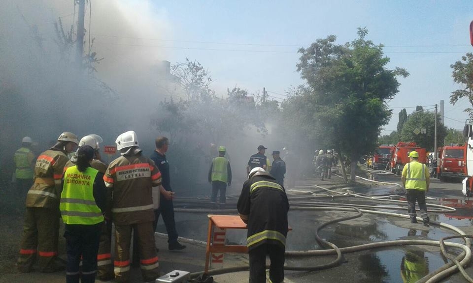 пожар, СТО, Киев