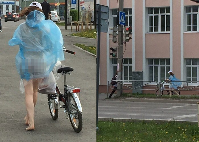 велосипедистка, голая, Пермь, фото, соцсети