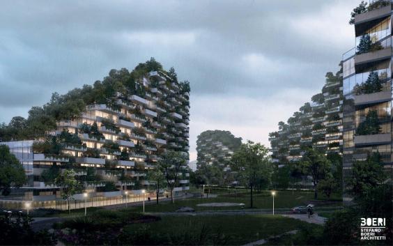 китай, лесной город, архитектура будущего