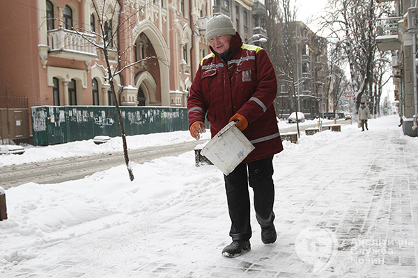 Неочікуваний зимовий снігопад. Сніг у Києві. Зима 2016 року. фото 05