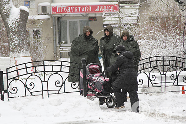 Неочікуваний зимовий снігопад. Сніг у Києві. Зима 2016 року. фото 06