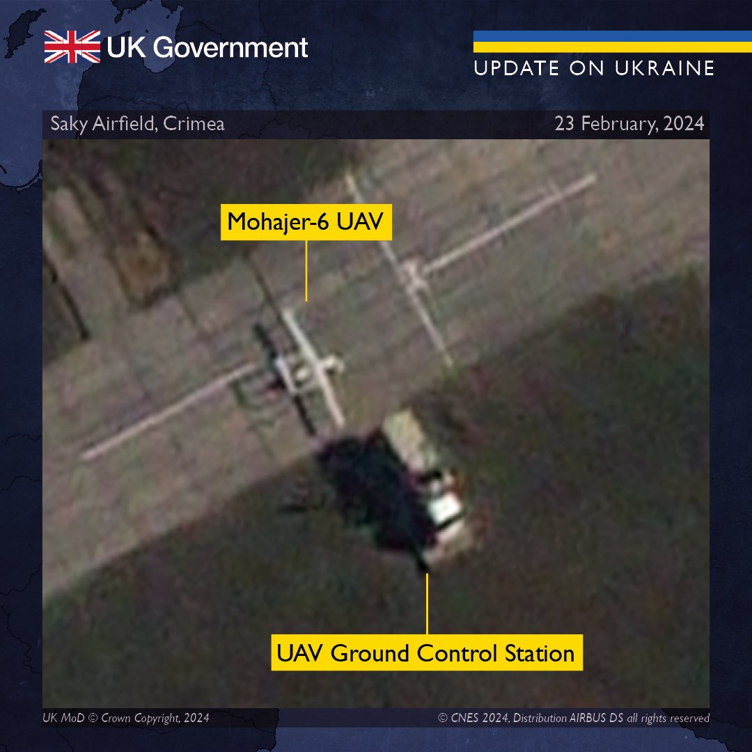 Разведка Великобритании опубликовала снимки нового иранского вооружения на россии
