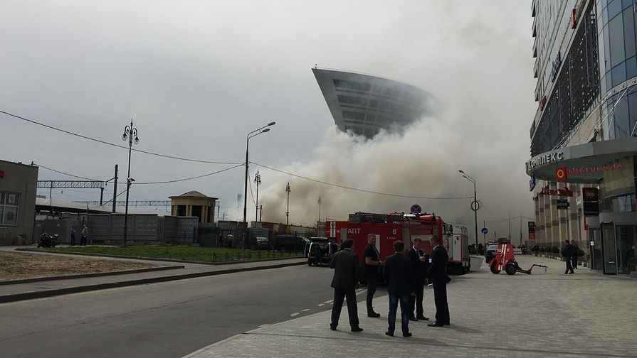 пожар, Москва, Киевский вокзал, МЧС, эвакуация