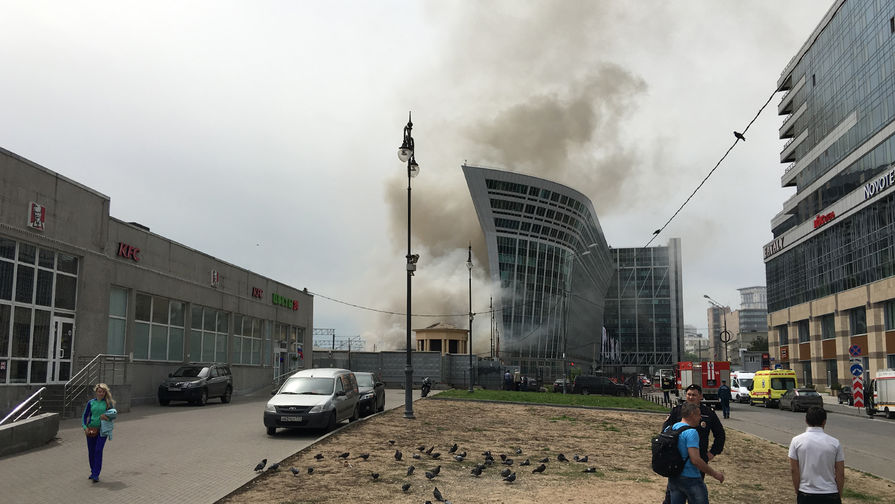 пожежа, Москва, Київський вокзал, МНС, евакуація