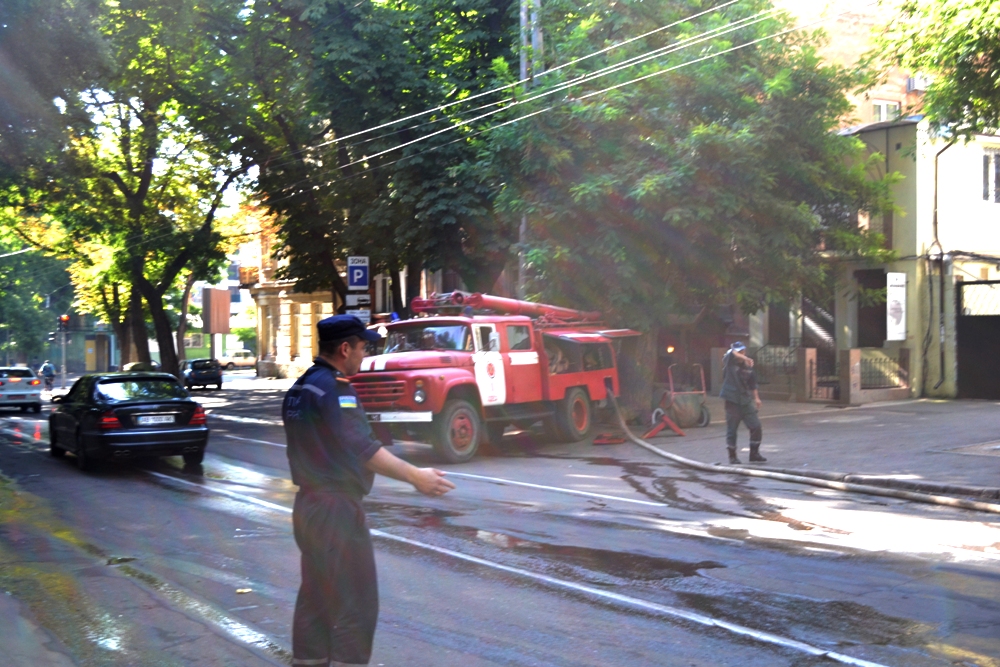 В Одессе произошел пожар