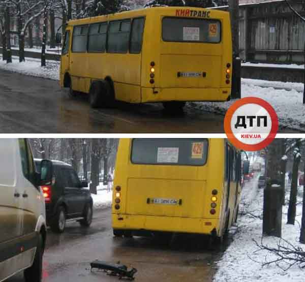 ДТП в Києві, маршрутка, відвалилися колеса