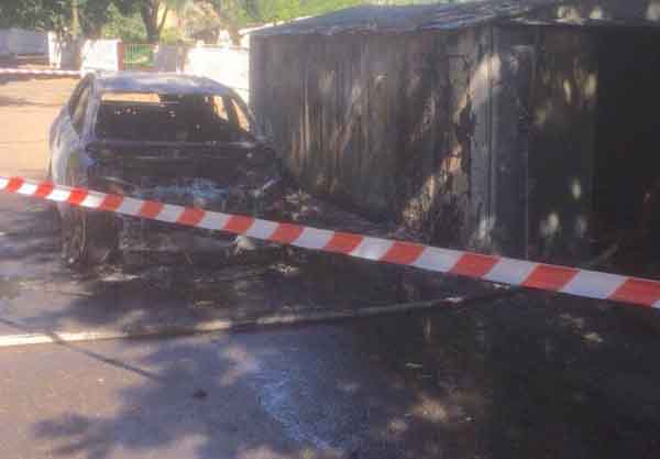 Київ, підпалив автомобіля, вибух, Lexus