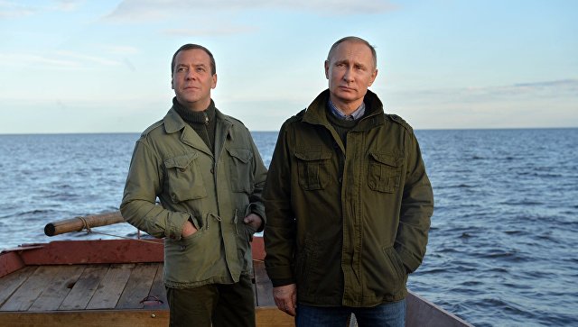 Путин, медведев, рыбалка, Новгород