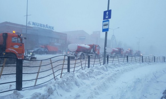 Казахстан, снігопад, НС, заметіль