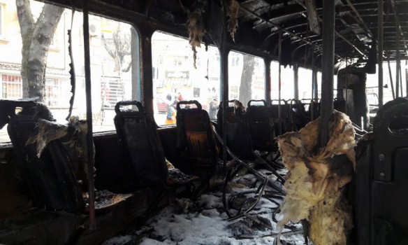 пожар, трамвай, новости Одессы